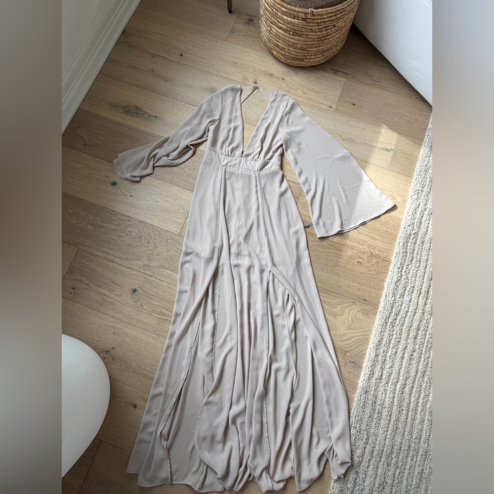 Show Me Your Mumu Maxi Dress | Champagne | Size S | (Sample Sale)